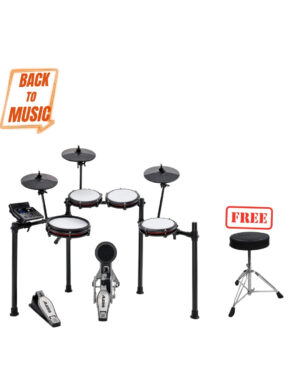 Alesis Nitro Max  Electronic Drum Kit with Free Tolaye - T2BK Stool