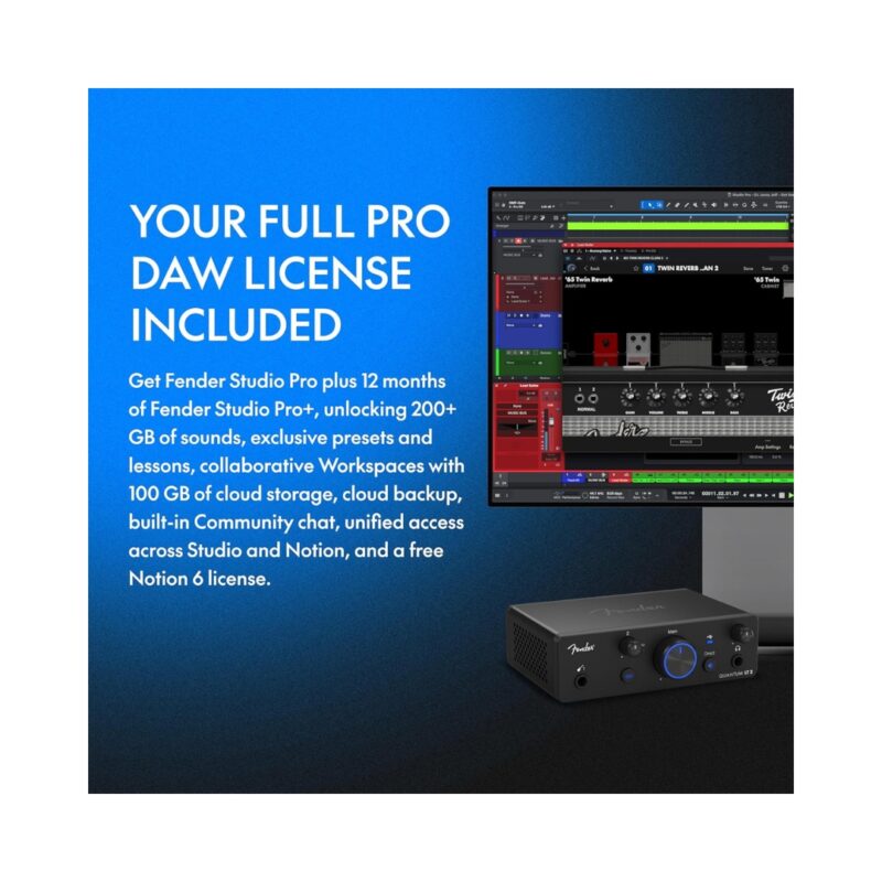 Fender Quantum Creator Bundle | Home Recording Kit - DJ Corner