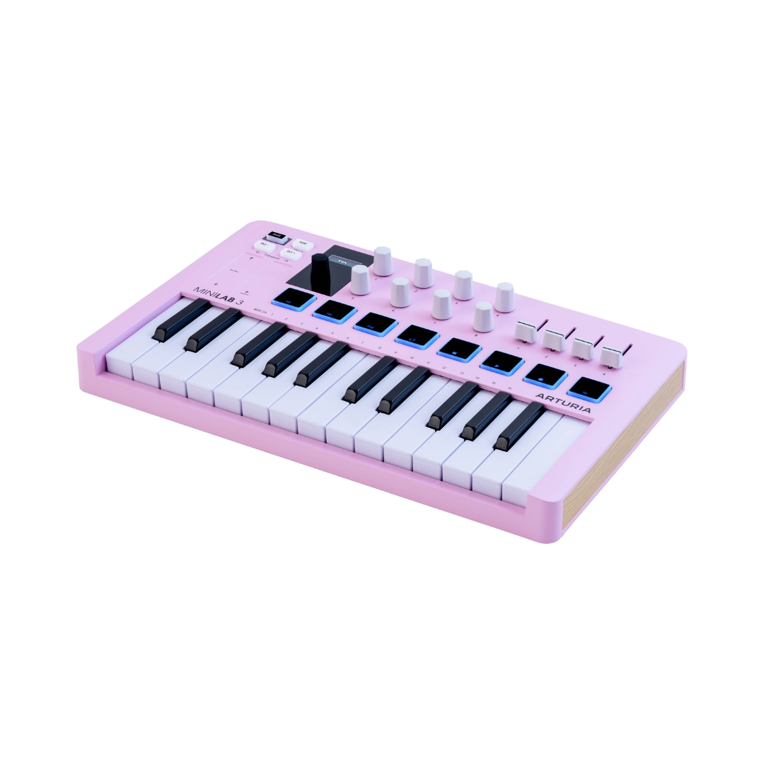 Arturia MiniLab MK3 25-key Midi Keyboard Controller - Rose Quartz - Image 2