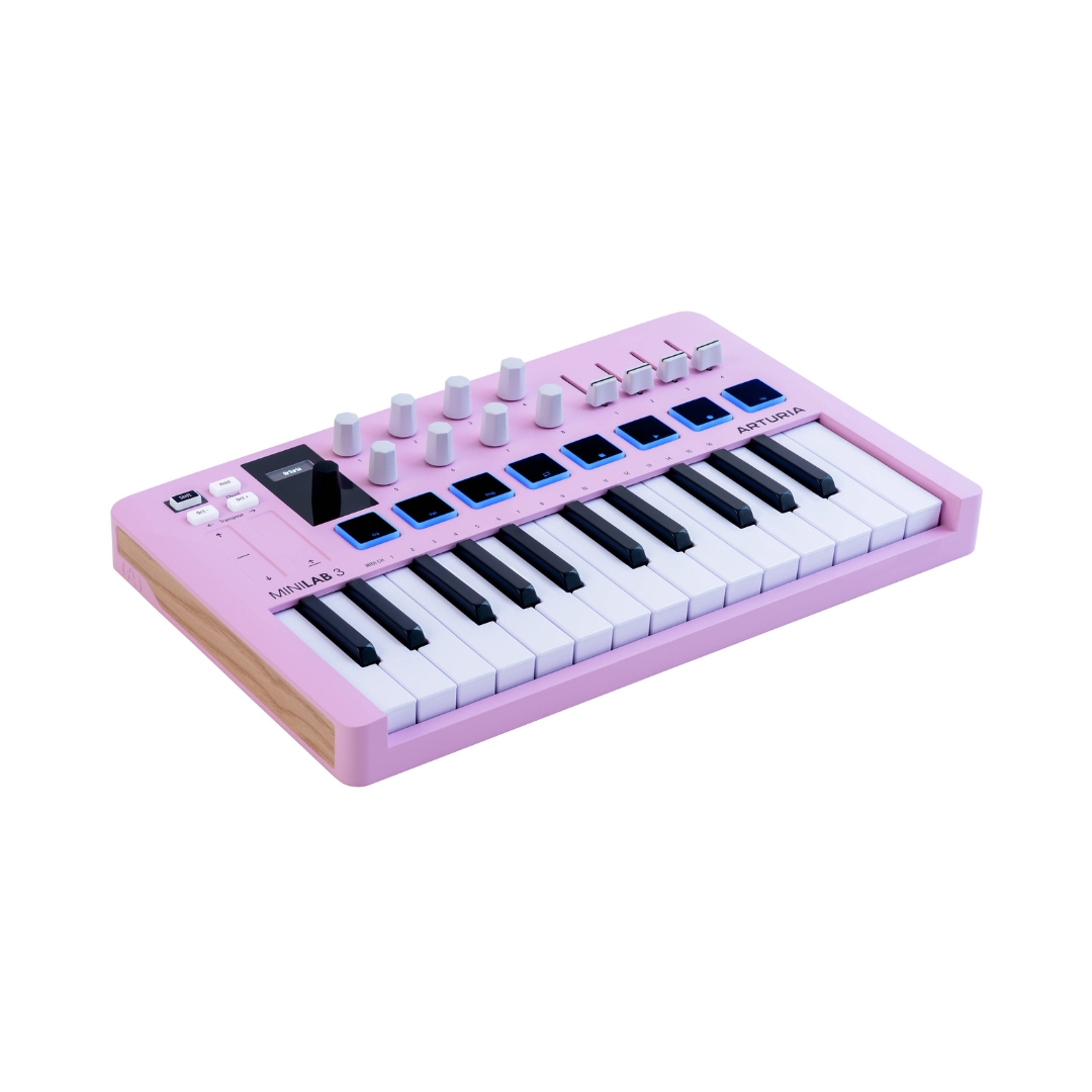 Arturia MiniLab MK3 25-key Midi Keyboard Controller - Rose Quartz - Image 4