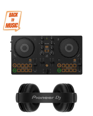 Pioneer DJ Starter Kit 2026 - (DDJ-FLX2 + HDJ-Cue1 BT Black)
