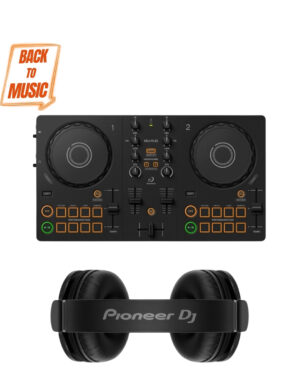 Pioneer DJ Starter Kit 2026 - (DDJ-FLX2 + HDJ-Cue1 BT Black)
