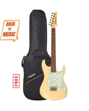 Ibanez AZES31-IV Essentials Series Electric Guitar - Ivory with Free Bespeco BAG5EG
