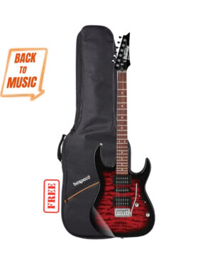 Ibanez GRX70QA Electric Guitar TRB with Free Bespeco BAG5EG