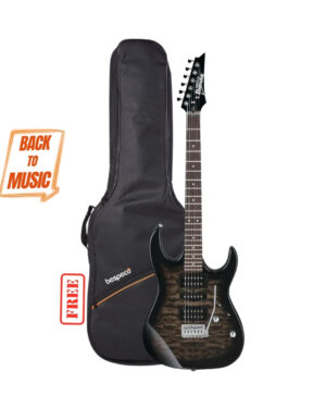 Ibanez GRX70QA 6 String Solid Body Electric Guitar - TKS with Free Bespeco BAG5EG