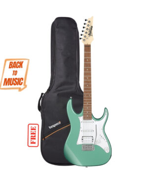 Ibanez GRX40 6 String Solid Body Electric Guitar - Metallic Light Green with Free Bespeco BAG5EG