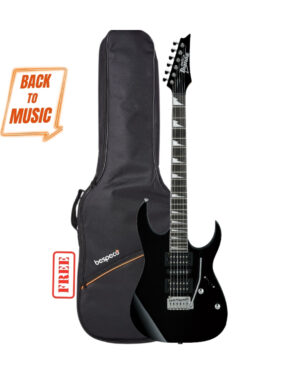 Ibanez GRG170DX 6 String Solid Body Electric Guitar - Black Night with Free Bespeco BAG5EG