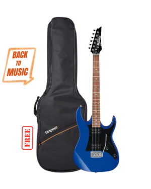 Ibanez GRX20Z 6 String Solid Body Electric Guitar - Jewel Blue with Free Bespeco BAG5EG