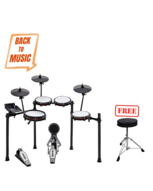 Alesis Nitro Max  Electronic Drum Kit with Free Tolaye - T2BK Stool