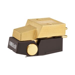 Audio-Technica AT-VM750xSH dual moving magnet stereo cartridge, designed for high-fidelity audio reproduction.