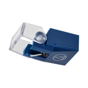 Audio-Technica AT-VMN20xEB replacement stylus with an elliptical bonded tip, designed for improved sound quality in vinyl playback.