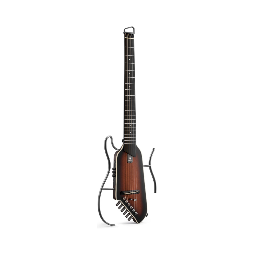 Donner HUSH-I EVO2 Acoustic-Electric Travel Guitar - Sunburst - Image 2