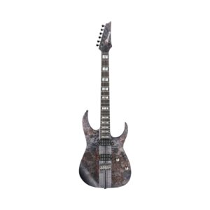 Ibanez RGT1221PB Premium Electric Guitar in Deep Twilight Flat finish, showcasing its sleek design and elegant curves.
