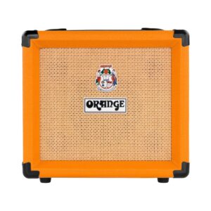 Orange Crush 12W 1x6 guitar combo amplifier in vibrant orange, designed for musicians seeking portable sound solutions.
