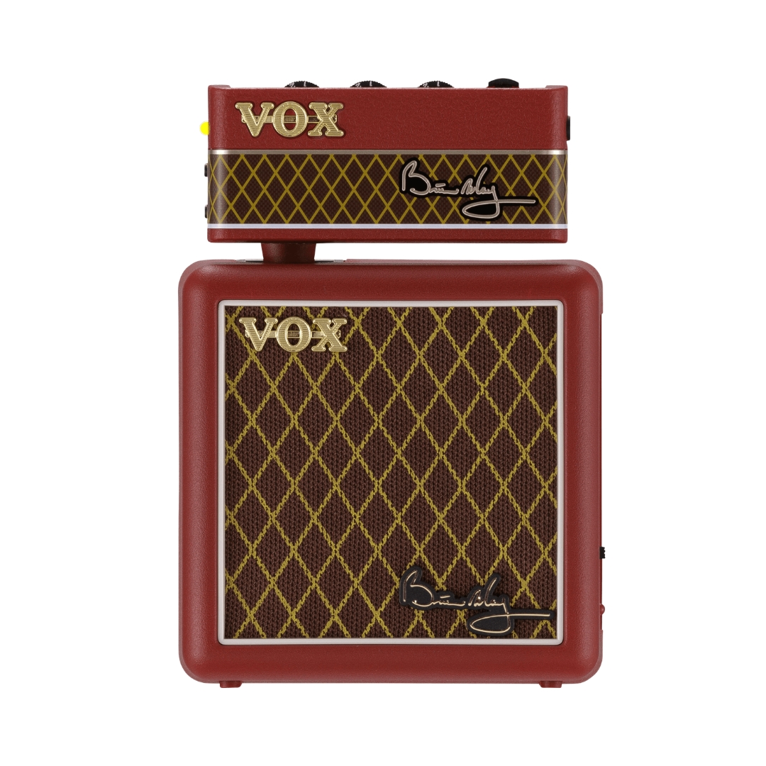 Limited edition VOX amPlug Set featuring Brian May's signature design for guitar practice and performance.