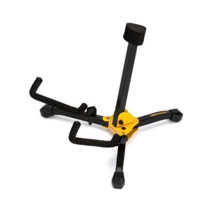 1. Hercules GS401BB mini acoustic guitar stand, featuring a compact design for secure instrument support.