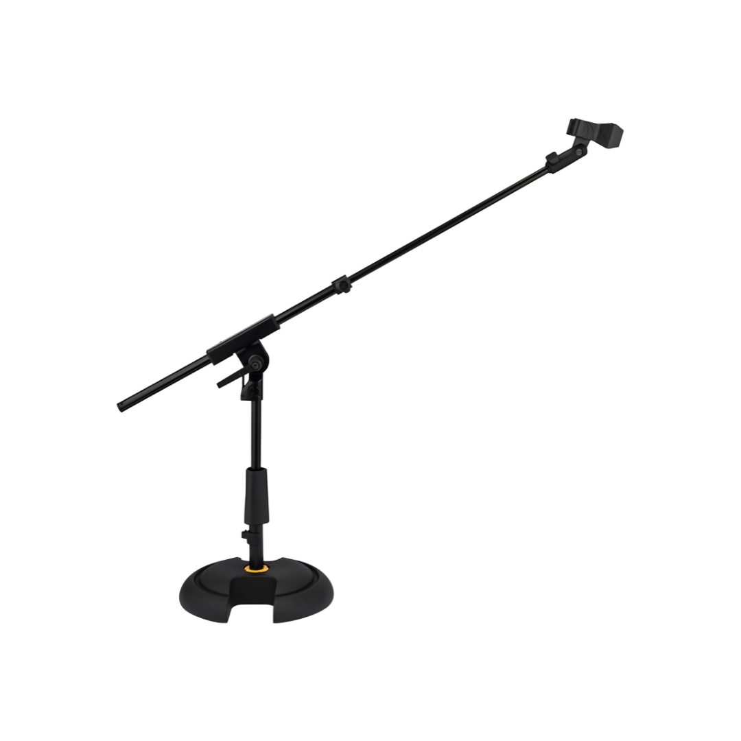 1. Hercules MS120B PRO Low Profile Microphone Stand with adjustable height and sturdy base for stability during performances.