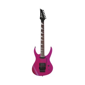 Ibanez Genesis Collection 540PIII electric guitar in vibrant purple neon finish, showcasing sleek design and modern features.