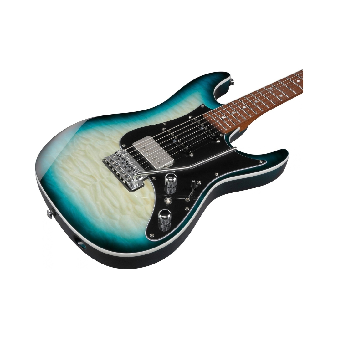 Ibanez Premium AZ24P1QM Electric Guitar - Deep Ocean Blonde - Image 4
