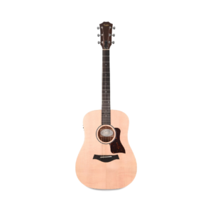1. Taylor BBTe Big Baby layered walnut semi-acoustic guitar in natural finish, showcasing its elegant design and craftsmanship.