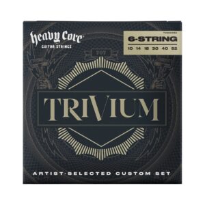 Dunlop Trivium Signature heavy core electric guitar string set, nickel wound, gauges 0.10 to 0.52.