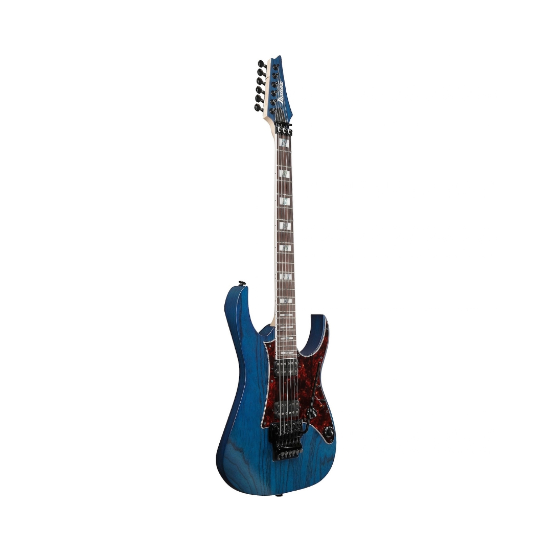 Ibanez RG Prestige RG653DX Electric Guitar - Transparent Deep Blue Flat - Image 2