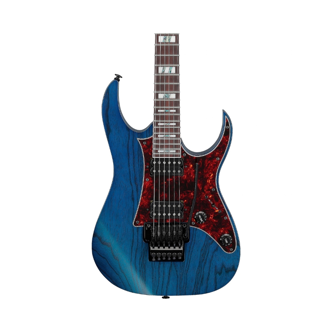 Ibanez RG Prestige RG653DX Electric Guitar - Transparent Deep Blue Flat - Image 3