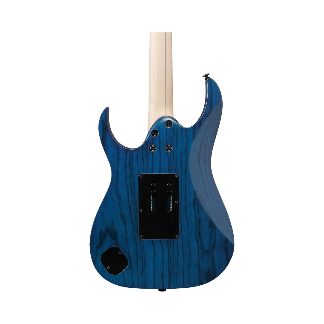 Ibanez RG Prestige RG653DX Electric Guitar - Transparent Deep Blue Flat - Image 5