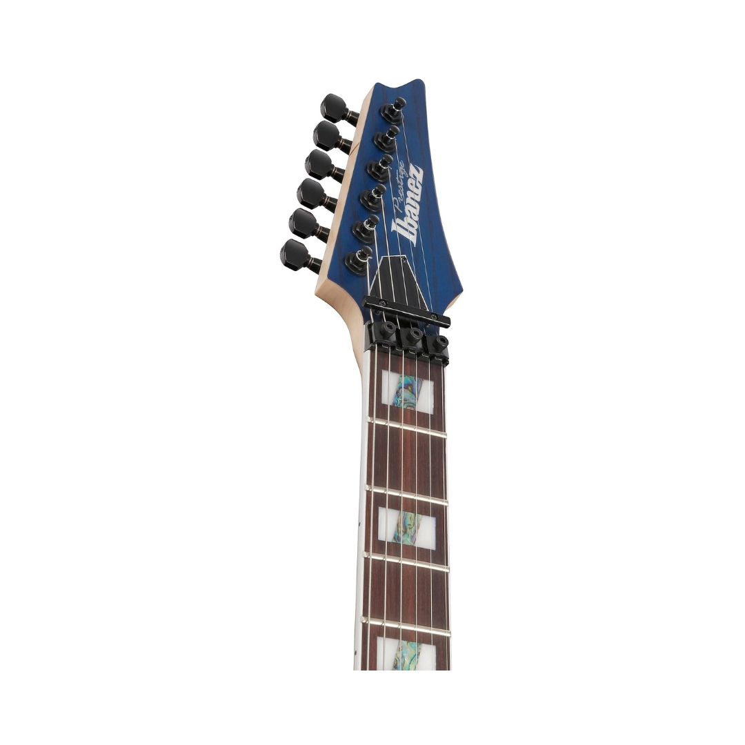 Ibanez RG Prestige RG653DX Electric Guitar - Transparent Deep Blue Flat - Image 8