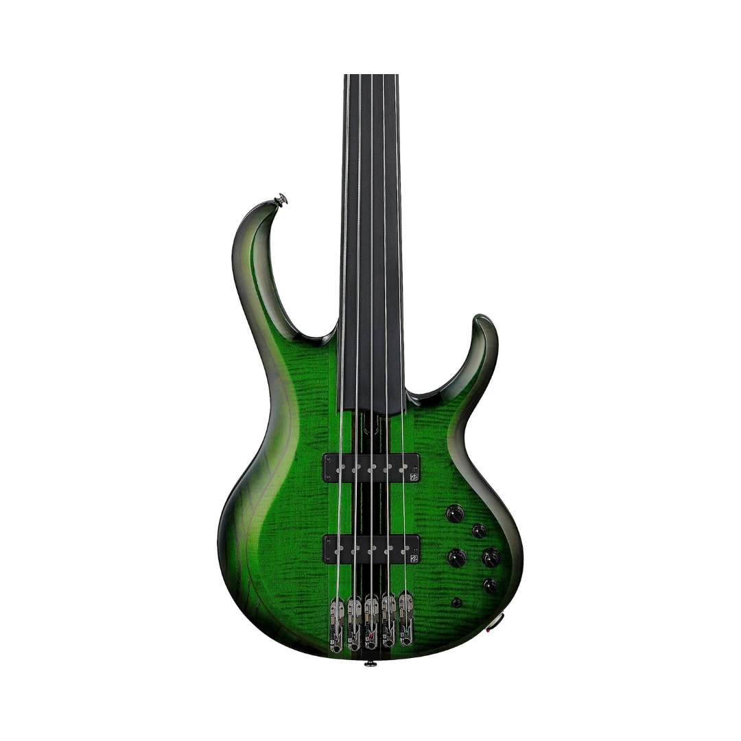 Ibanez SDGB1 Steve Di Giorgio Signature 5-string Electric Bass Guitar - Dark Moss Burst - Image 3