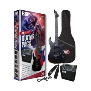 ESP LTD M Series (LTD M-10) Electric Guitar Package - Black Satin