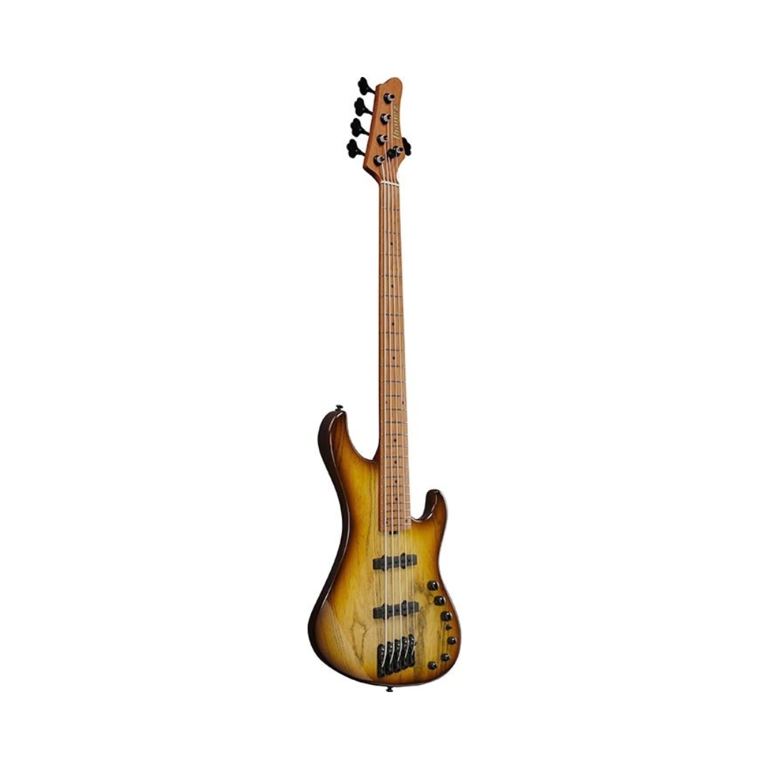 Ibanez Mode MDM1305-NAB 5 String Bass Guitar - Natural Strained Amber Burst - Image 2