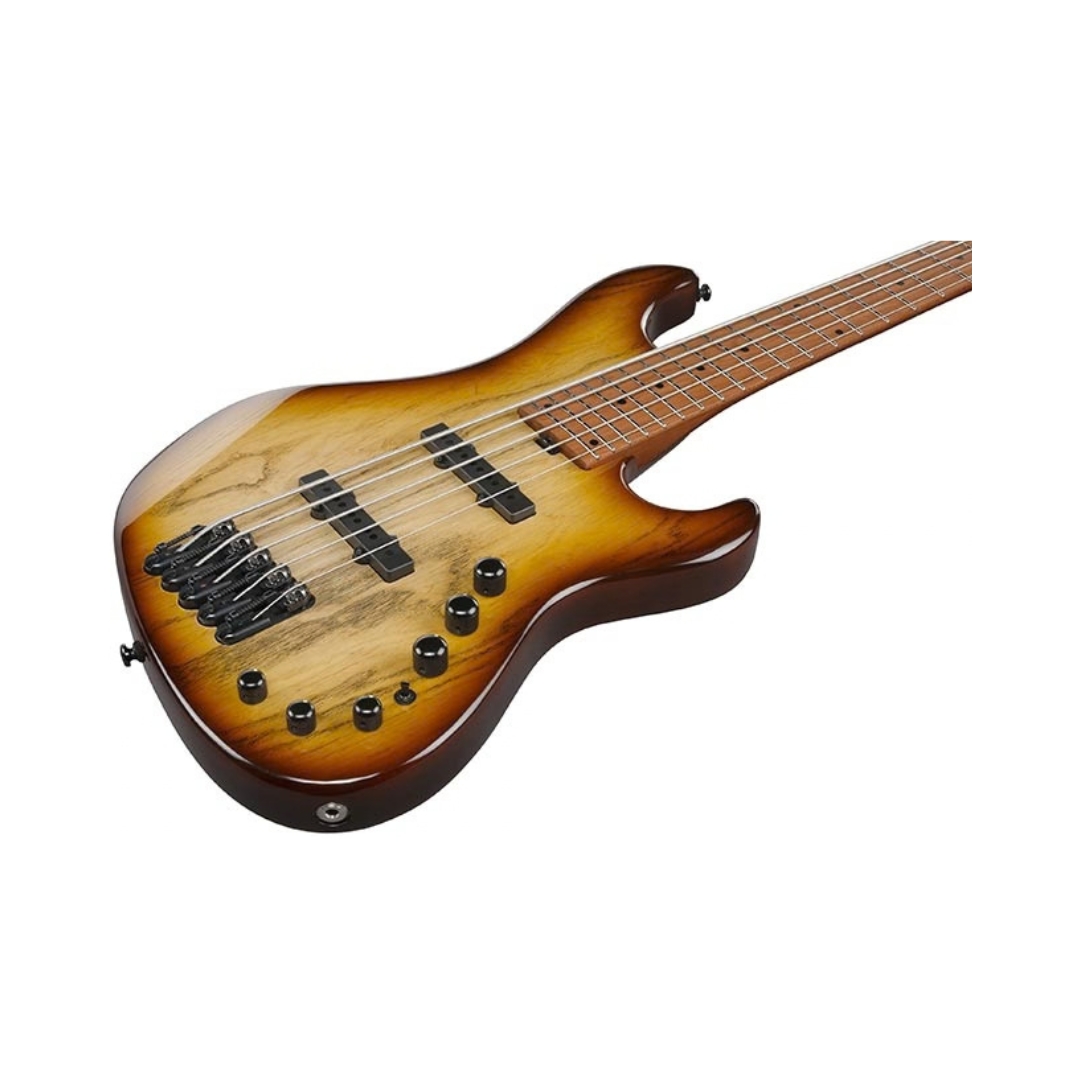 Ibanez Mode MDM1305-NAB 5 String Bass Guitar - Natural Strained Amber Burst - Image 3