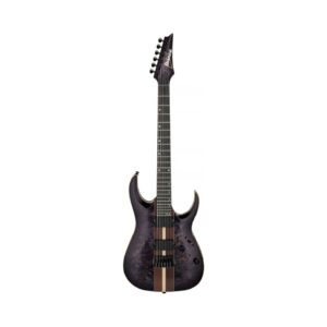1. Ibanez RGA21P1PB-DRL electric guitar in Deep Twilight Burst finish with a low gloss, showcasing its sleek design and craftsmanship.