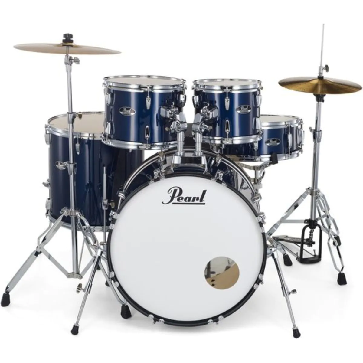 Pearl RS525SC/C#743 Road Show 5pc Drum Se With Cymbal & Hardware Royal Blue Metallic Finish