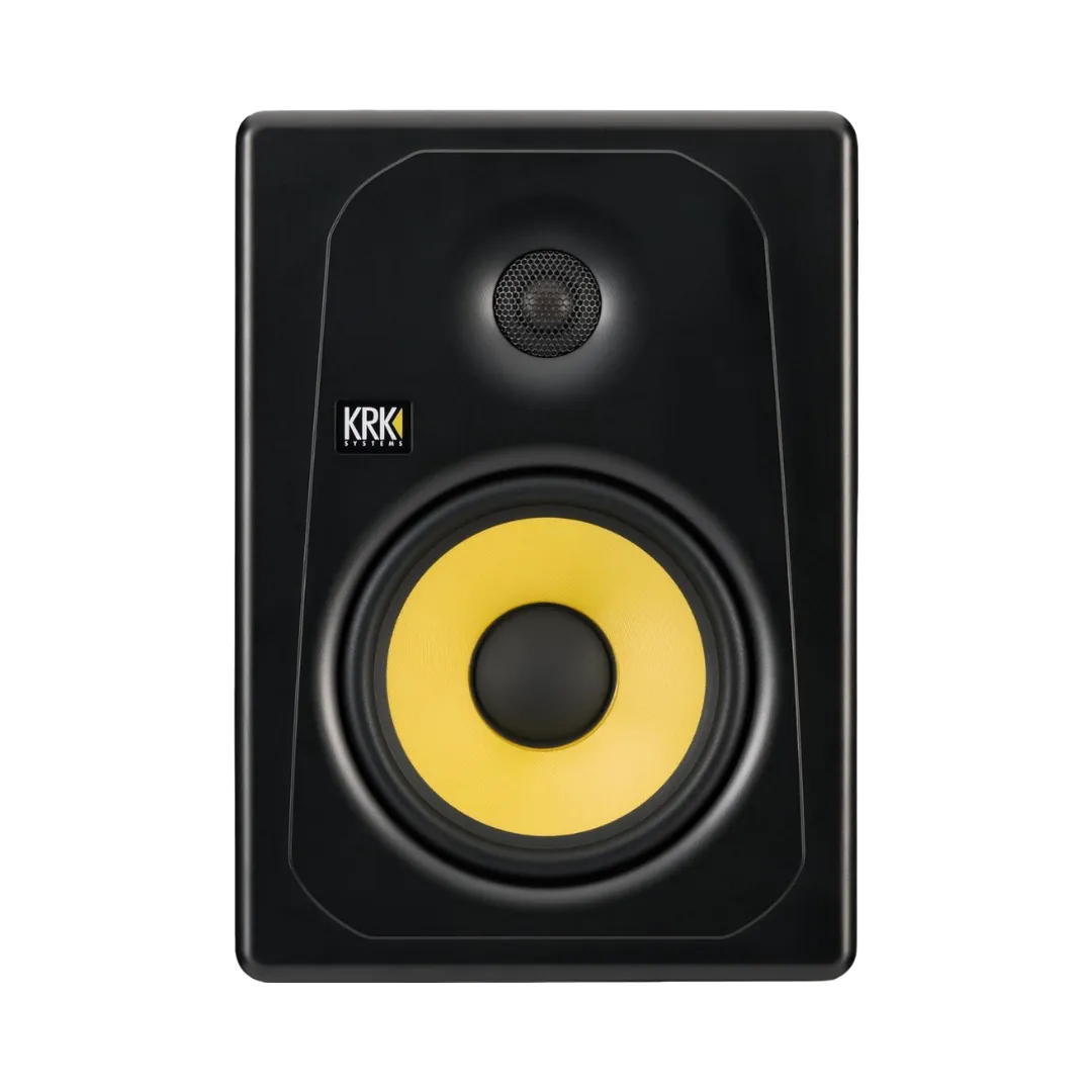 KRK Kreate 8 Active Studio Monitor in black, featuring Bluetooth connectivity for enhanced audio playback.